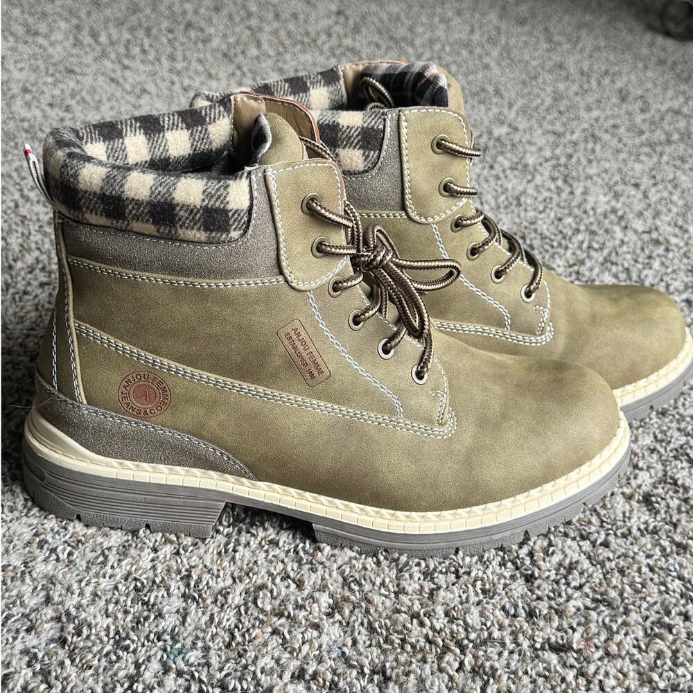ANJOUFEMME Women’s Waterproof Hiking Boots Size 10 Outdoor Trail Shoes